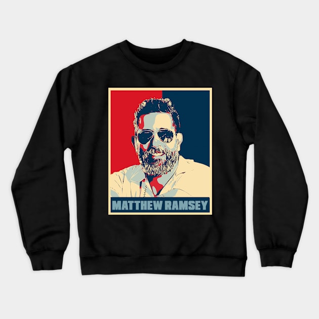 Matthew Ramsey Hope Pop Art Crewneck Sweatshirt by Odd Even